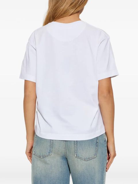 Alexander McQueen lace-skull T-shirt - White