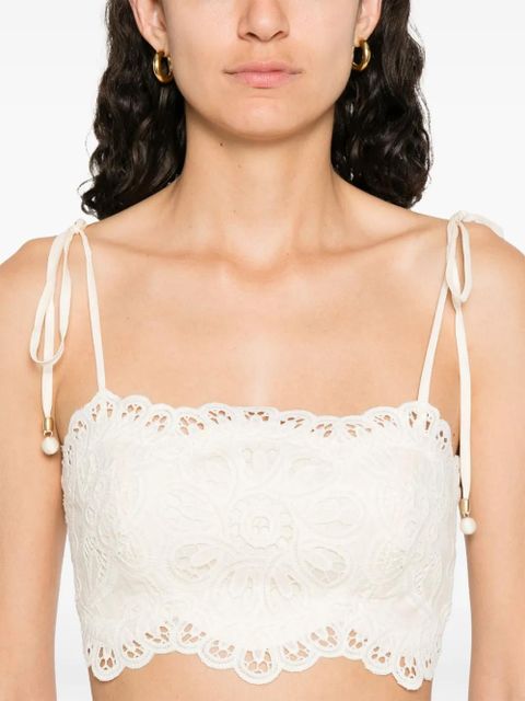 ZIMMERMANN cropped top - Neutrals