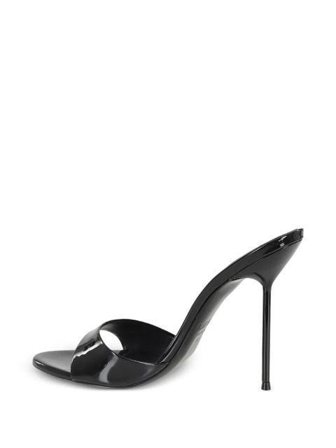 Paris Texas Lidia single-strap heeled mules - Black