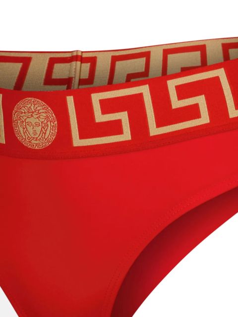 Versace Greca Border bikini bottoms - Red