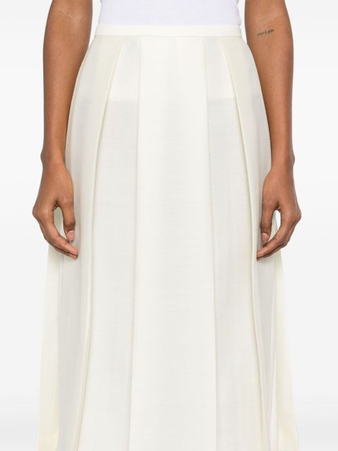 TOTEME twinflower midi skirt - White