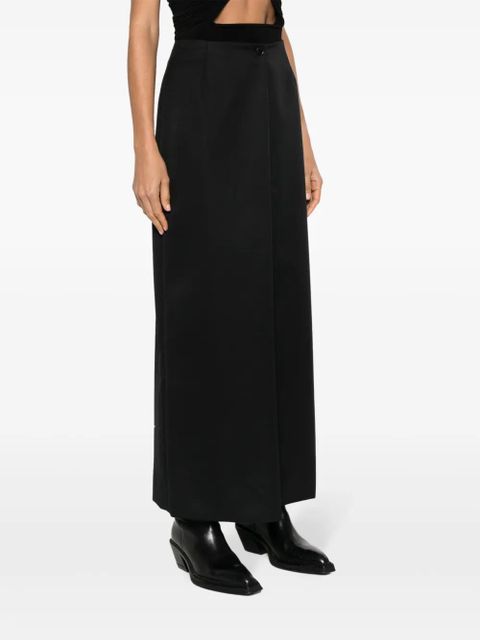 Givenchy wrap-design high-waisted skirt - Black