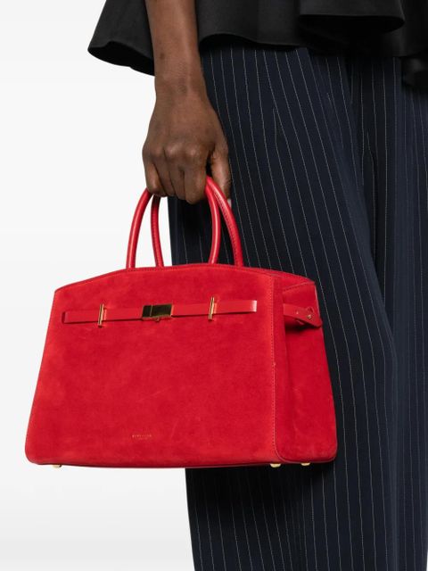 DeMellier midi Hudson suede tote bag - Red - zdjęcie produktu nr 2