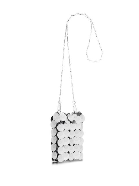 Rabanne mini Sparkle Hobo bag - Silver