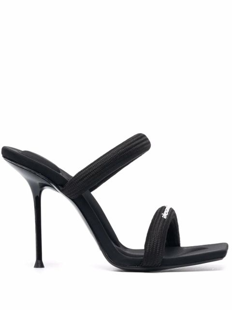 Alexander Wang Julie logo-print sandals - Black - zdjęcie produktu nr 1