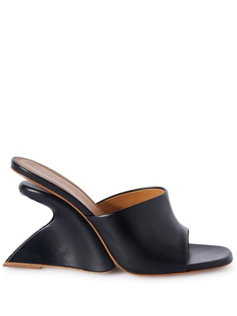 Off-White Jug wedge-heel leather sandals - Black - zdjęcie produktu nr 1