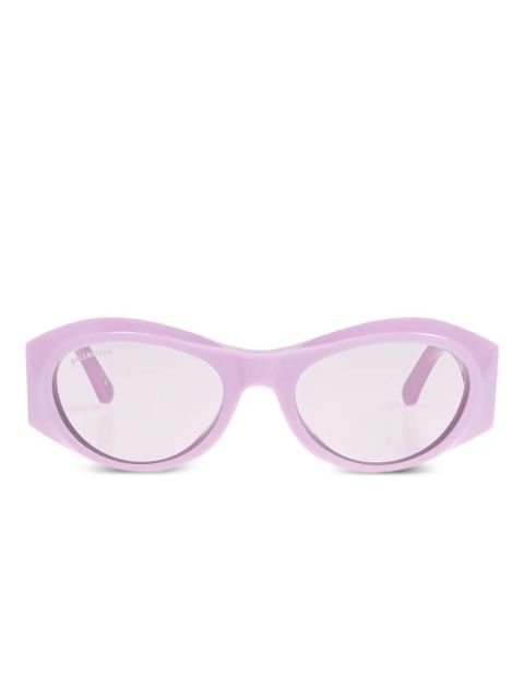 Balenciaga Eyewear oval-frame sunglasses - Purple - zdjęcie produktu nr 1
