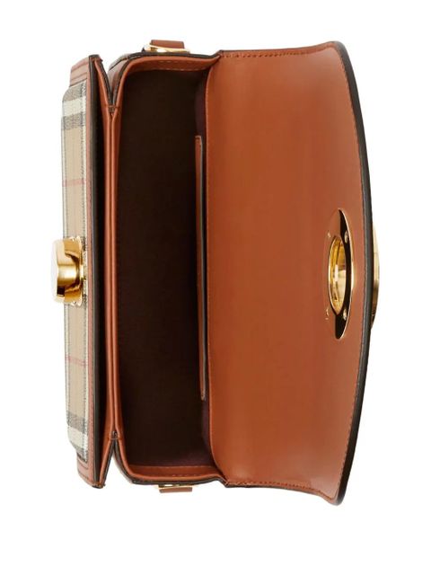 Burberry small Elizabeth check-pattern crossbody bag - Neutrals