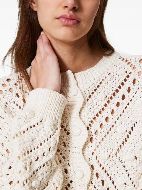 TWINSET crochet-knit cardigan - Neutrals