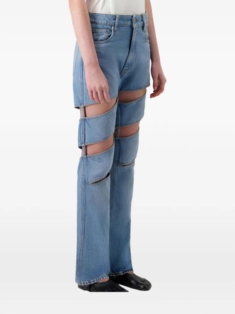 Coperni spiral cut-outs straight jeans - Blue - zdjęcie produktu nr 2