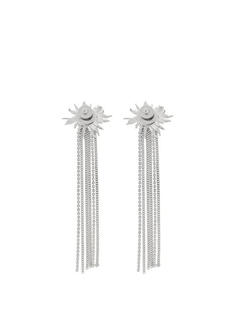 Alexander McQueen flower-motif earrings - Silver - zdjęcie produktu nr 1
