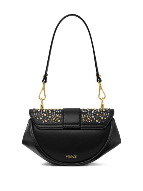 Versace stud-embellished shoulder bag - Black