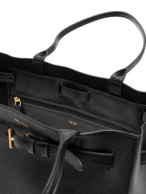 TOM FORD leather tote bag - Black
