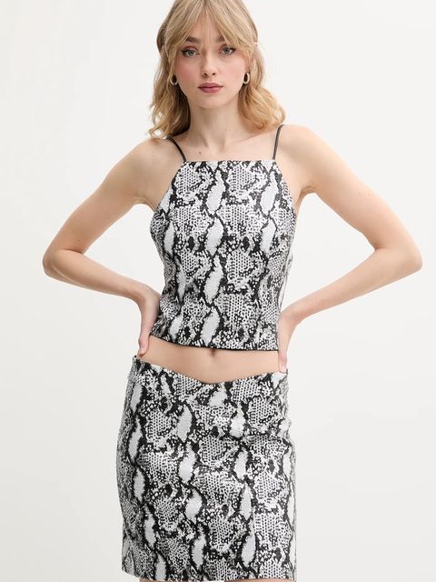 IRO spódnica kolor czarny mini prosta WM31ALIPA