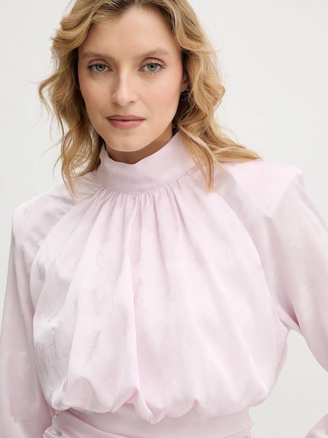 Rotate bluzka damska kolor różowy z aplikacją 1160661809