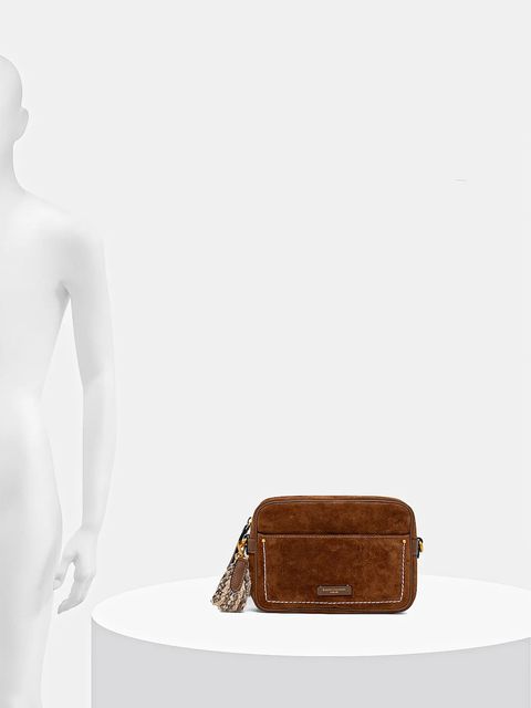 Gianni Chiarini torebka zamszowa NINA kolor brązowy BS.12060.CM