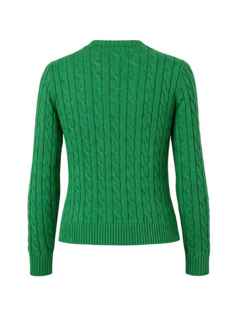 Lauren Ralph Lauren cable knit button cardigan - Green - zdjęcie produktu nr 2