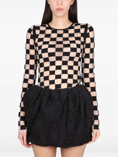 Max Mara checkerboard stretch jersey - Black - zdjęcie produktu nr 1