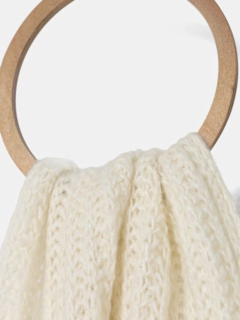 Pinko szalik z wełną damski kolor biały gładki 105990 A2Z2 - zdjęcie produktu nr 2