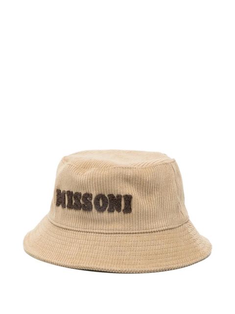 Missoni logo-detail corduroy bucket hat - Neutrals - zdjęcie produktu nr 1