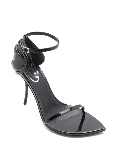 Diesel D-Ten & Half leather sandals - Black