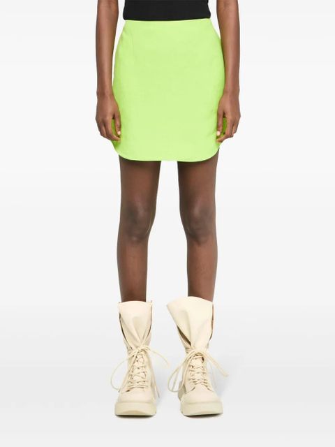 JW Anderson curved-hem mini skirt - Green - zdjęcie produktu nr 2