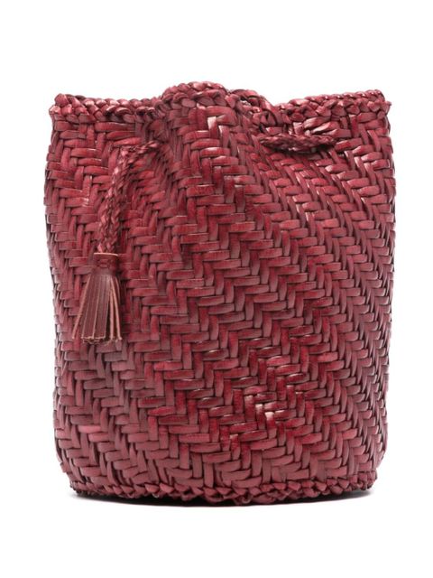 DRAGON DIFFUSION Pompom Double Jump bucket bag - Red