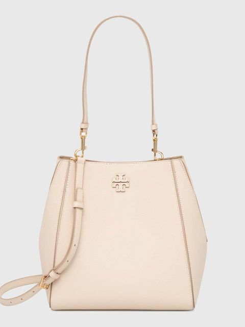 Tory Burch torebka skórzana McGraw kolor beżowy 158499.724