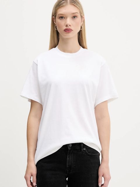 HUGO t-shirt bawełniany damski kolor biały 50550901 - zdjęcie produktu nr 1