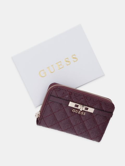 Guess portfel IDRA damski kolor bordowy SWGG81 57140