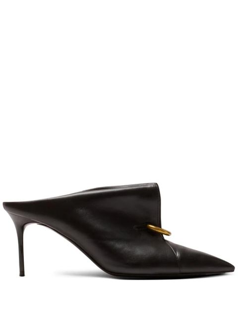 Balmain 75mm piercing-detail mules - Black - zdjęcie produktu nr 1