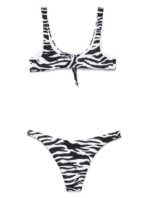 The Attico zebra-print bikini - White - zdjęcie produktu nr 2