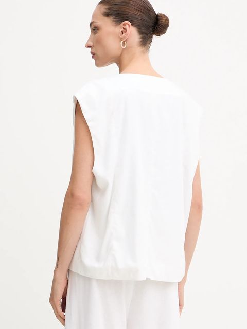 Gestuz kamizelka z domieszką lnu