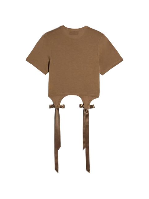 Simone Rocha Bow Tail Easy T-shirt - Brown - zdjęcie produktu nr 2