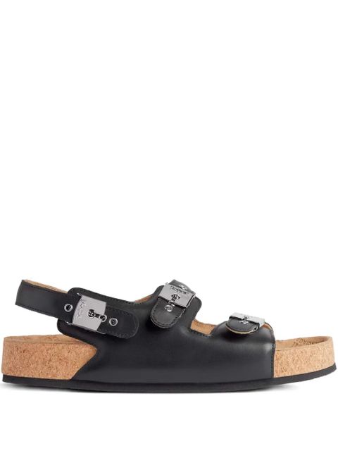 Balenciaga x Scholl leather sandals - Black - zdjęcie produktu nr 1