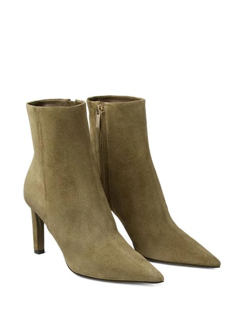 Jimmy Choo 85mm Frankie pointed-toe ankle boots - Green