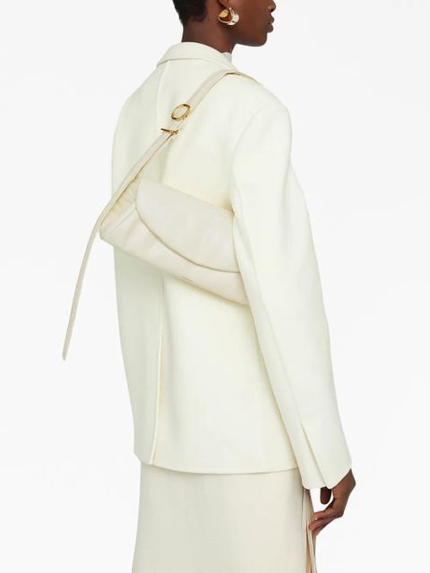 Jil Sander Cannolo Grande leather bag - White