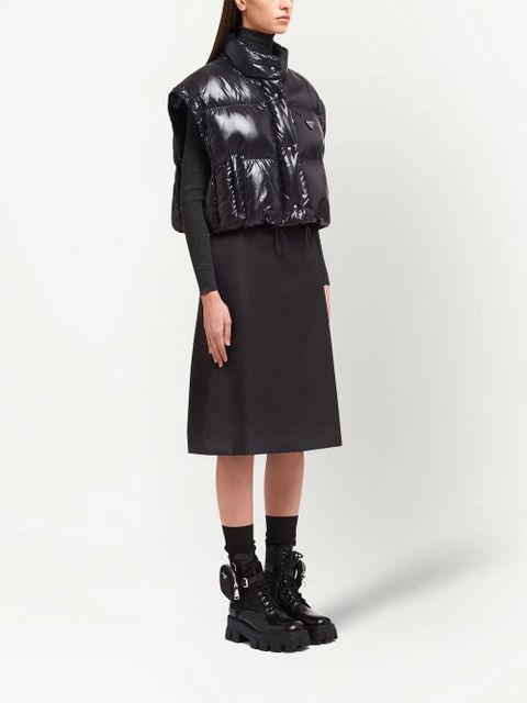 Prada Re-Nylon convertible down jacket - Black