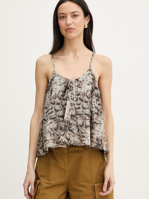 Pinko bluzka na ramiączkach damska bawełniana - zdjęcie produktu nr 2