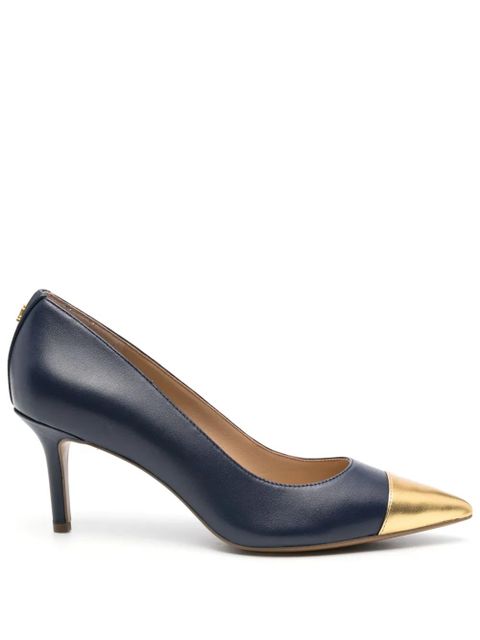 Lauren Ralph Lauren 75mm leather pumps - Blue - zdjęcie produktu nr 1