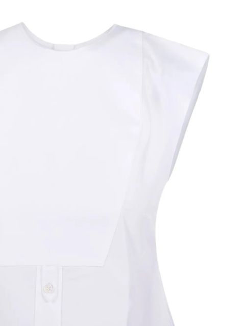 Victoria Beckham button-front sleeveless top - White