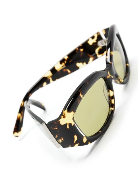 Christopher Esber Davies oval-frame sunglasses - Brown - zdjęcie produktu nr 2