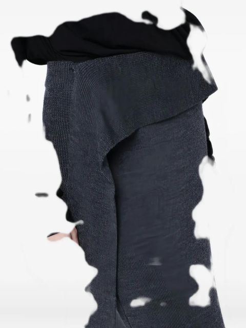 ENTIRE STUDIOS ribbed-knit long skirt - Grey