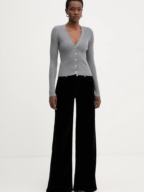 Pinko kardigan z dodatkiem wełny damski kolor szary lekki 105506 A18M