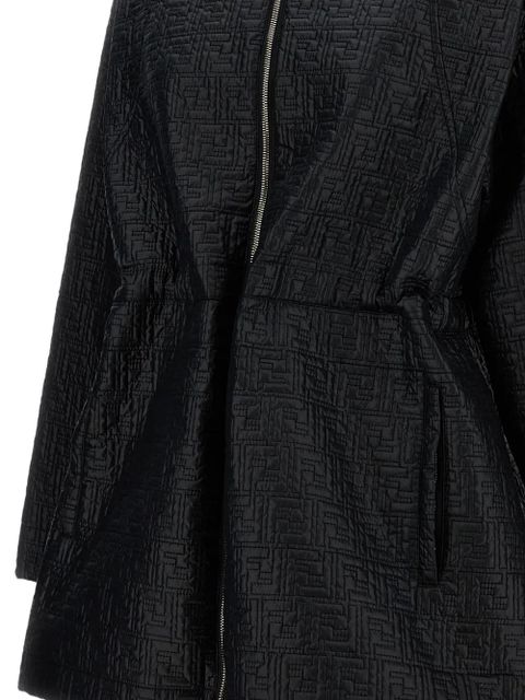 FENDI ff-motif parka jacket - Black