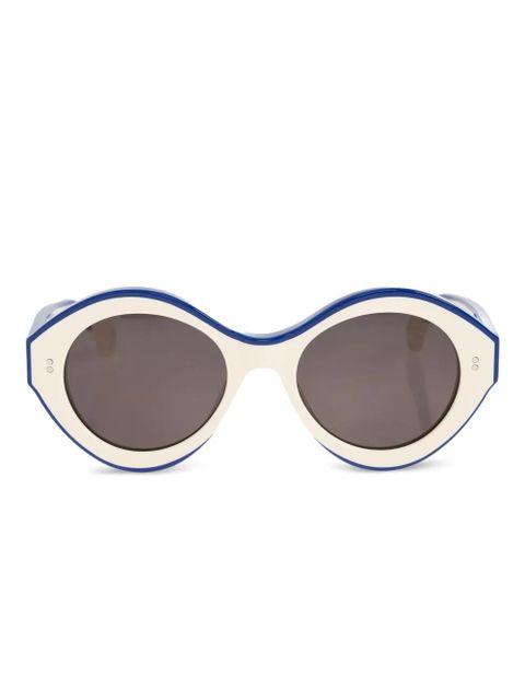 JW Anderson oval-frame tinted sunglasses - White - zdjęcie produktu nr 1