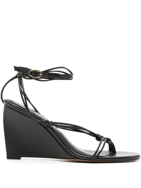 Ba&Sh 90mm Conny wedge sandals - Black - zdjęcie produktu nr 1
