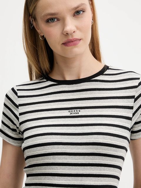 Guess Jeans t-shirt damski kolor czarny W5BP52 KA0H1