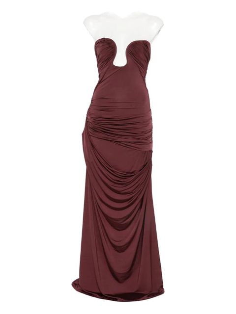 Paris Georgia draped maxi dress - Red - zdjęcie produktu nr 2
