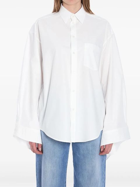 Balenciaga tied-cuff shirt - White - zdjęcie produktu nr 1